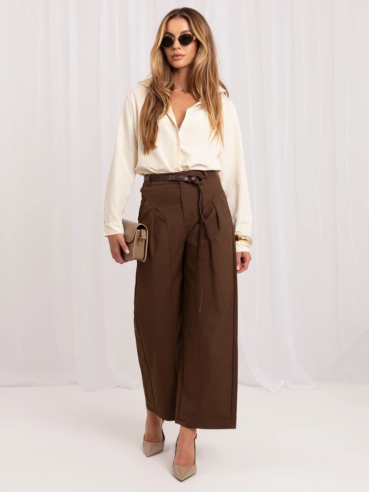Italy Moda Kelnės-IR-SP-YV054B.24-ruda