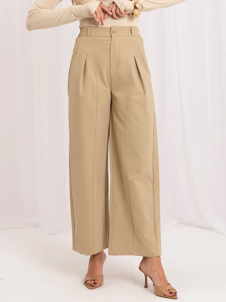Italy Moda Kelnės-IR-SP-YV054B.24-smėlio spalva