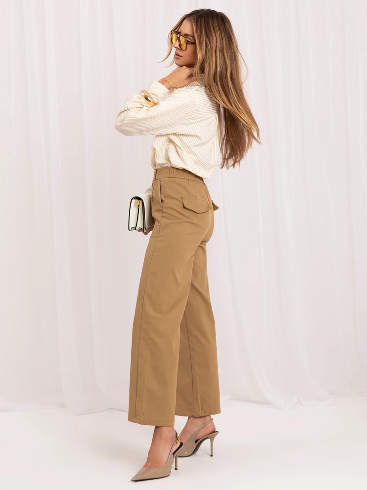 Italy Moda Kelnės-IR-SP-YV056B.69-camelowy