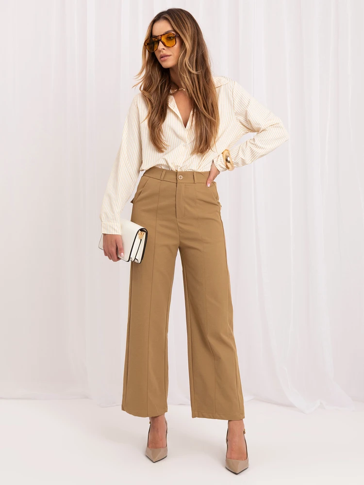 Italy Moda Kelnės-IR-SP-YV056B.69-camelowy