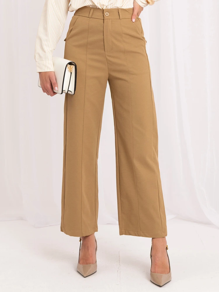 Italy Moda Kelnės-IR-SP-YV056B.69-camelowy
