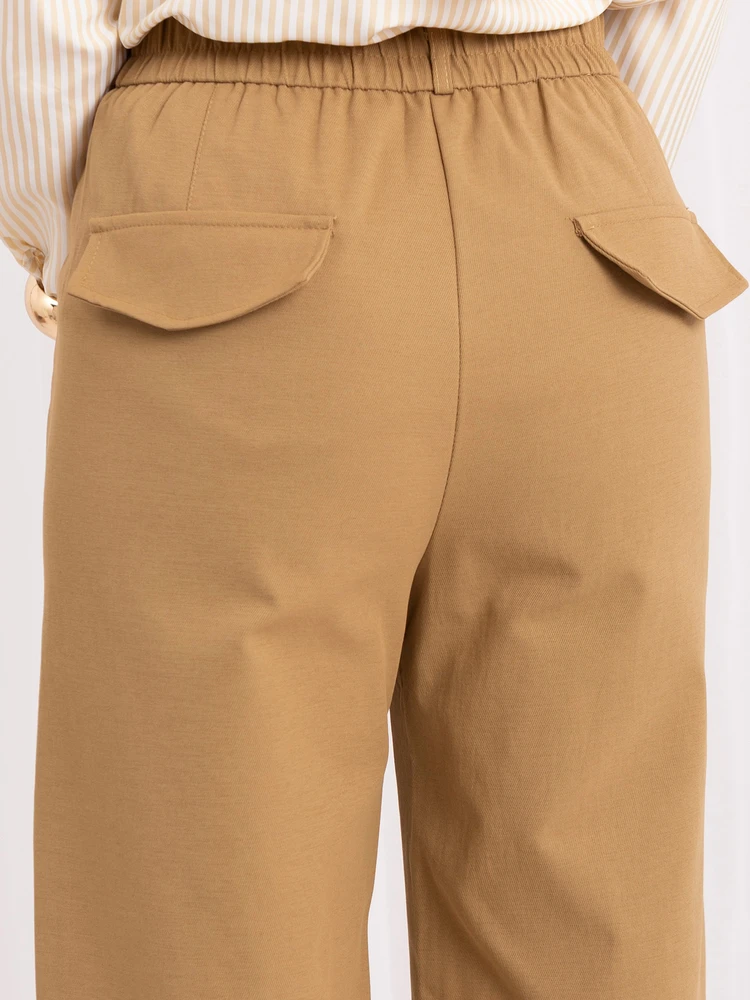 Italy Moda Kelnės-IR-SP-YV056B.69-camelowy