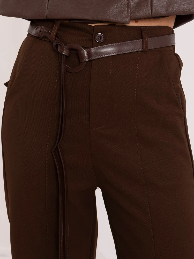 Italy Moda Kelnės-IR-SP-YV056B.69-ruda