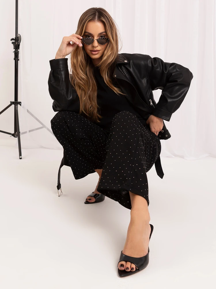 Italy Moda Kelnės-IR-SP-YV5504.66-juoda