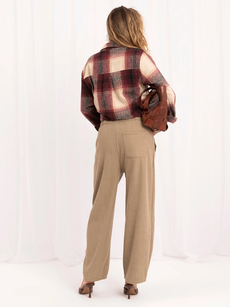 Italy Moda Kelnės-IR-SP-YV5650.46-ciemny bezowy