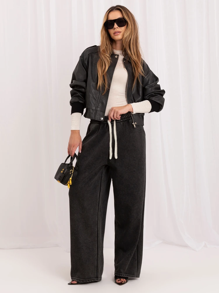 Italy Moda Kelnės-IR-SP-YV5708.71-ciemny pilka