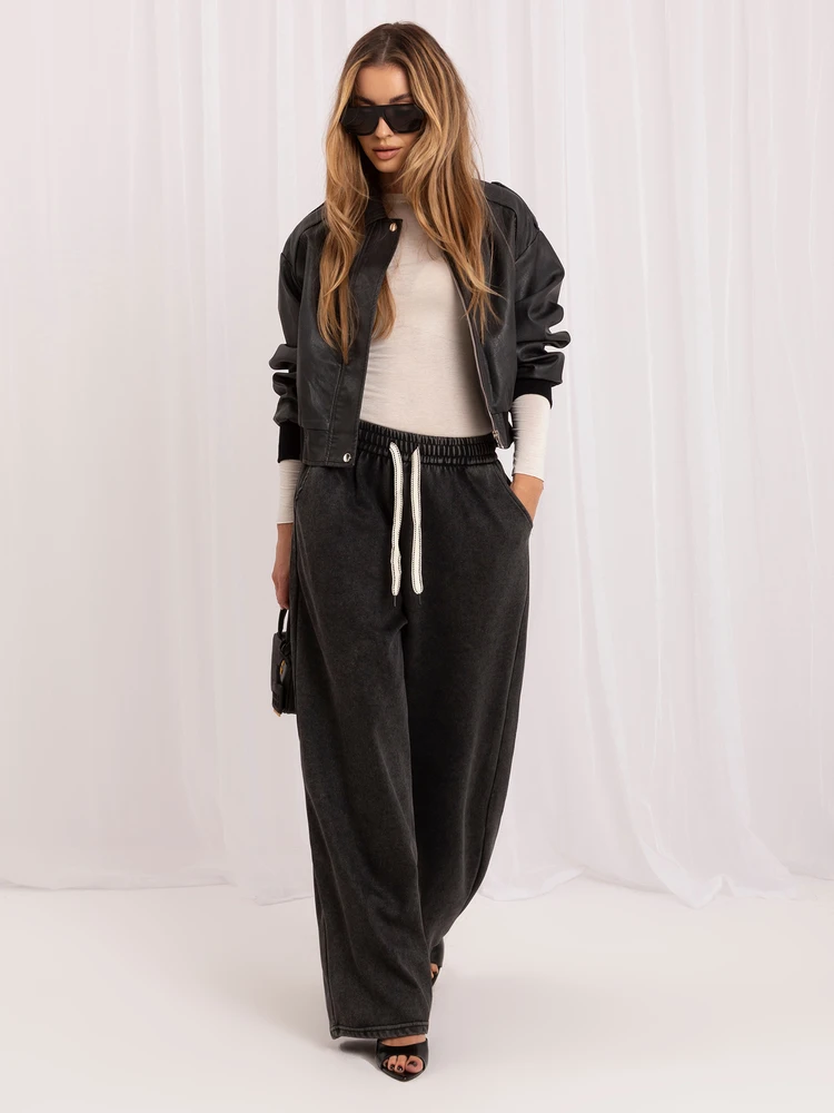 Italy Moda Kelnės-IR-SP-YV5708.71-ciemny pilka