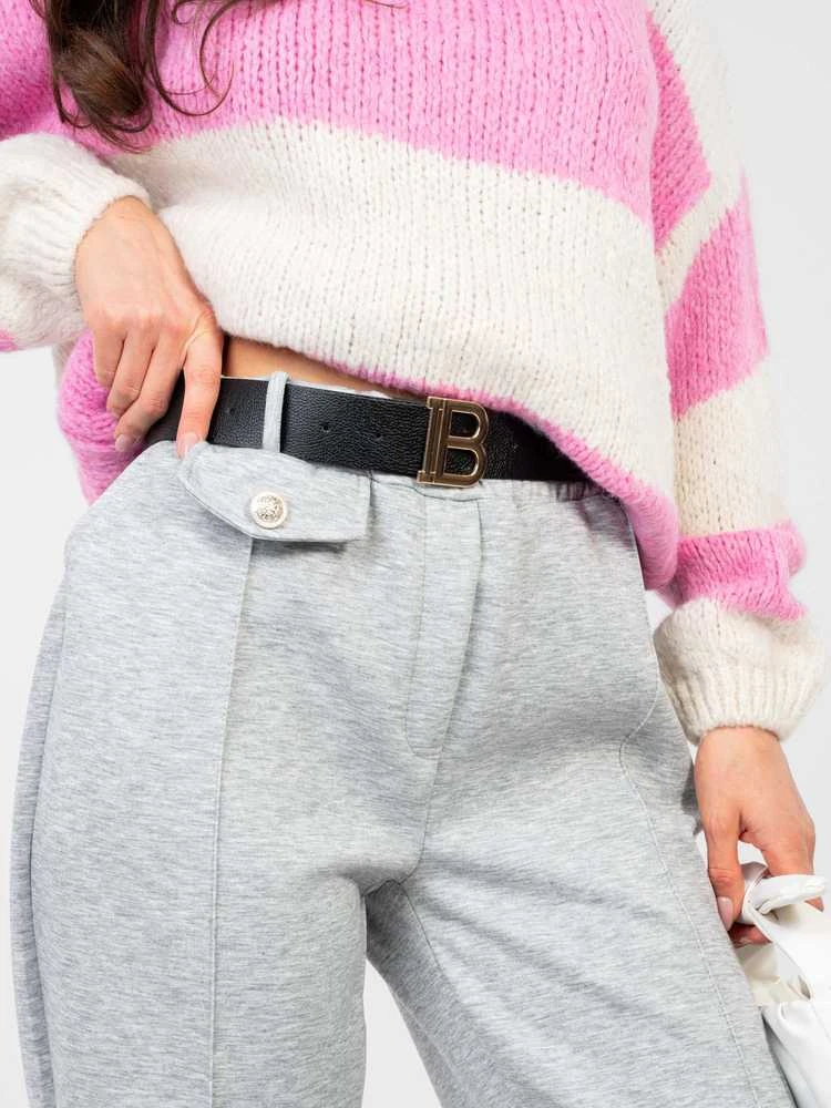 Italy Moda Kelnės-IT-SP-10006.76-pilka