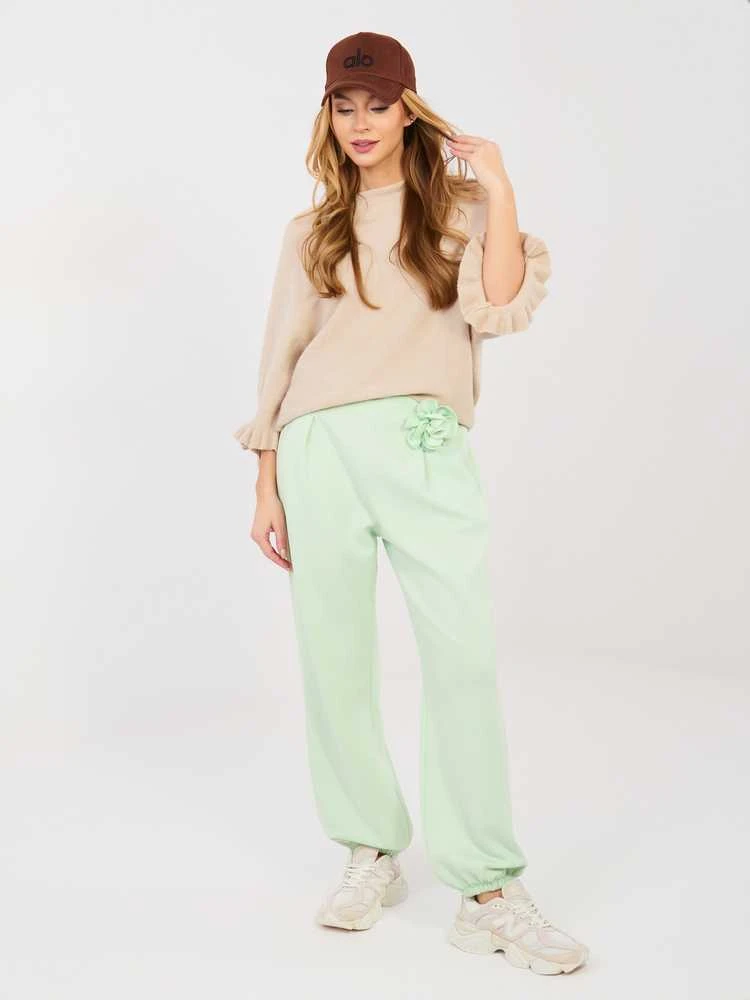 Italy Moda Kelnės-IT-SP-22197.64-jasny žalia
