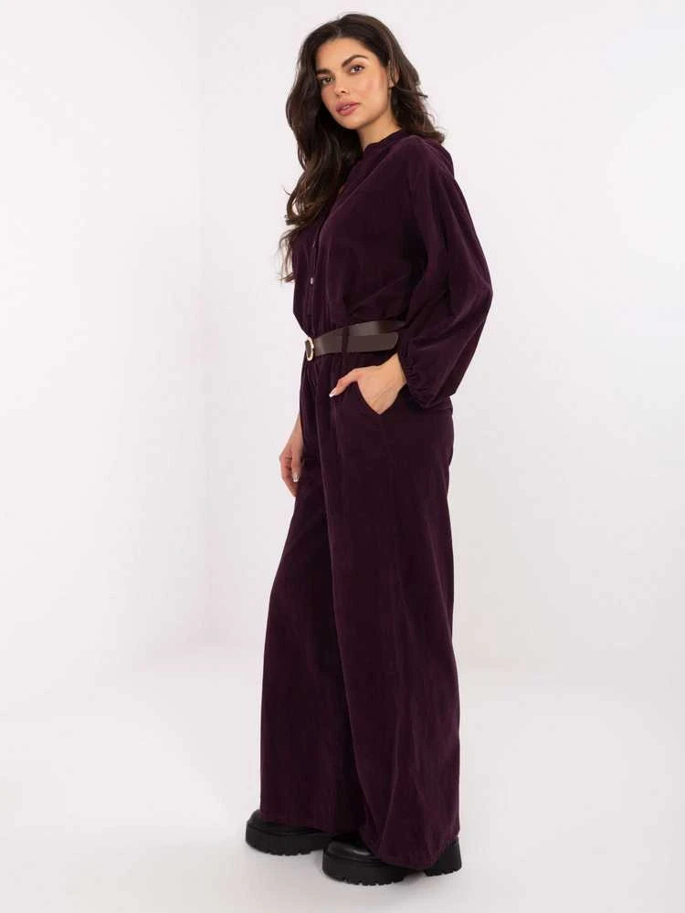 Italy Moda Kelnės-IT-SP-25782.73-ciemny violetinė