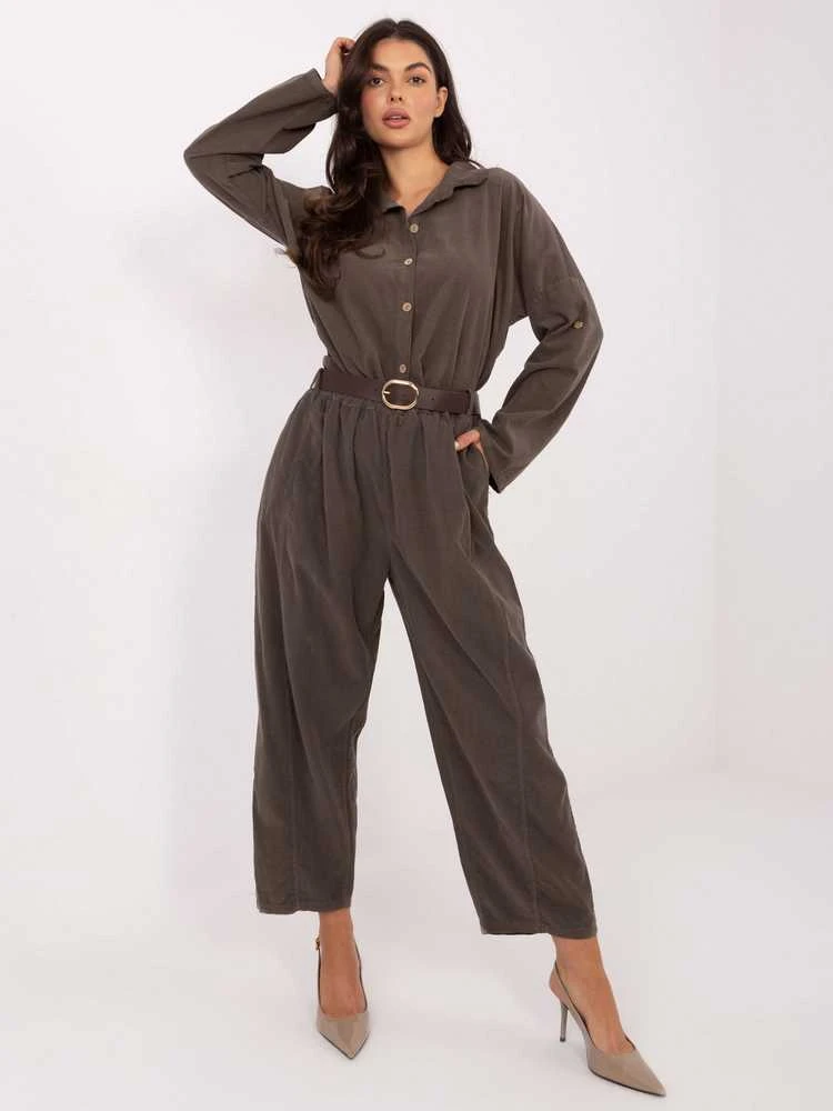 Italy Moda Kelnės-IT-SP-258009.83-ciemny khaki