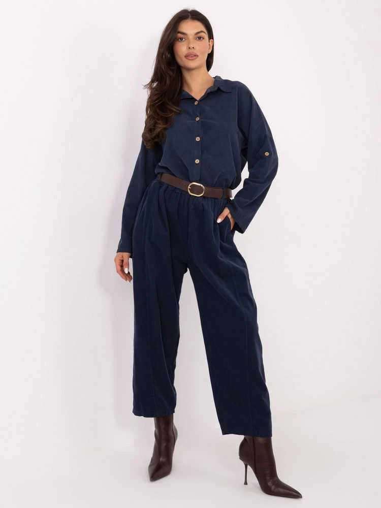 Italy Moda Kelnės-IT-SP-258009.83-ciemny mėlyna