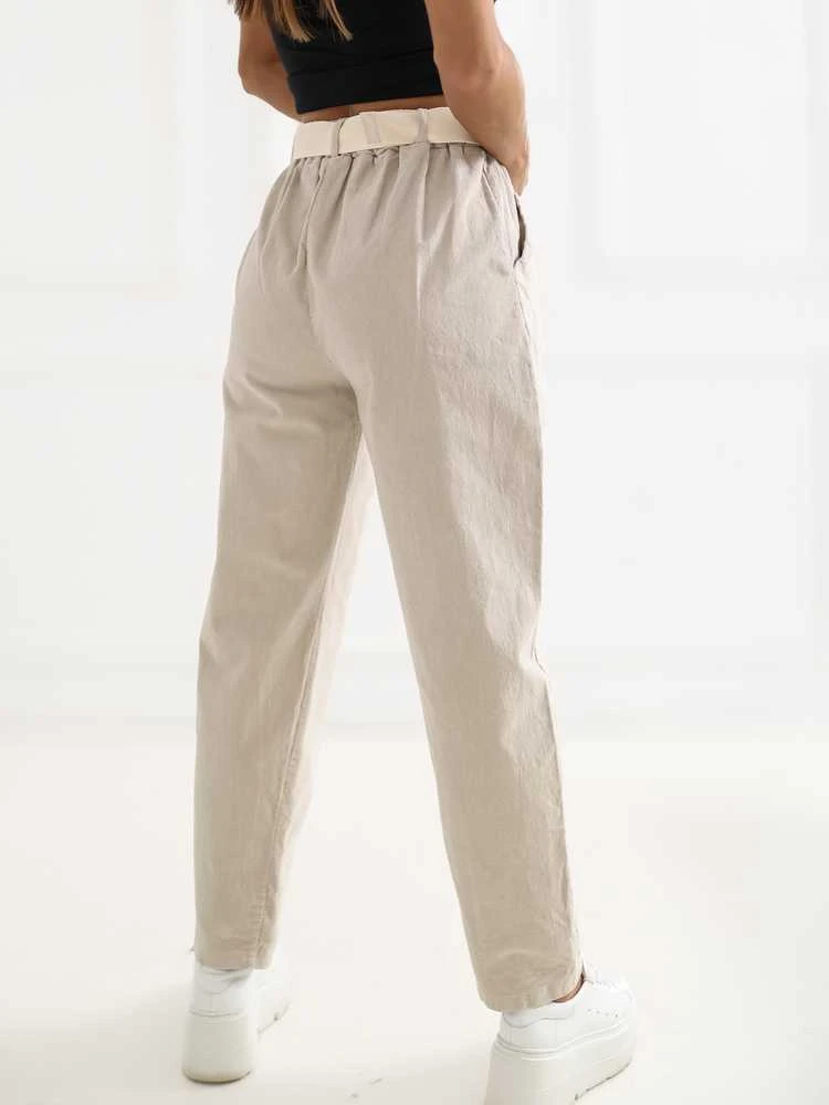 Italy Moda Kelnės-IT-SP-26016.85-smėlio spalva