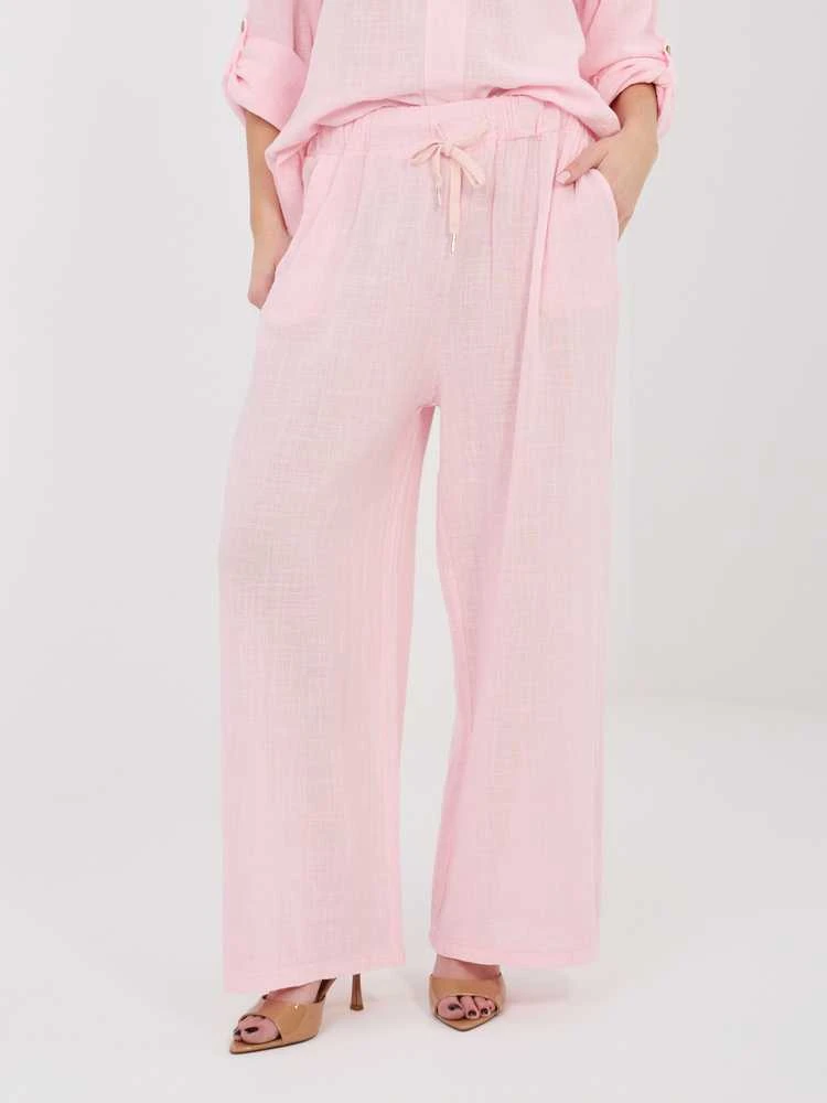 Italy Moda Kelnės-IT-SP-2873.02-jasny rožinė