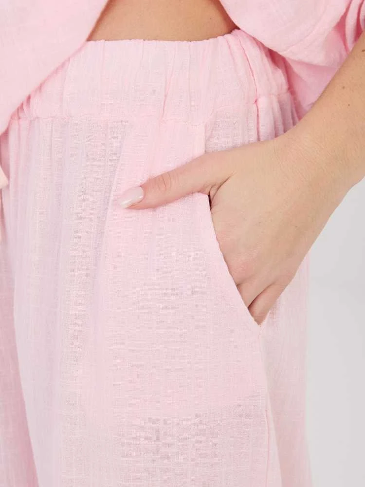 Italy Moda Kelnės-IT-SP-2873.02-jasny rožinė
