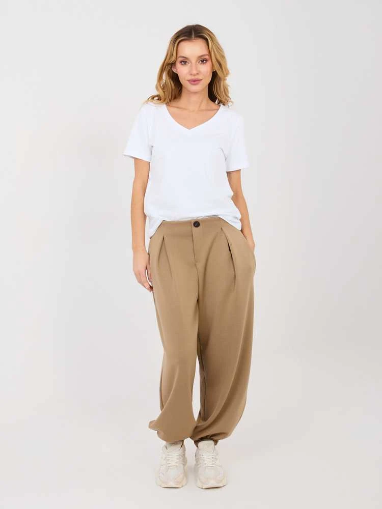 Italy Moda Kelnės-IT-SP-9995.12P-ciemny bezowy