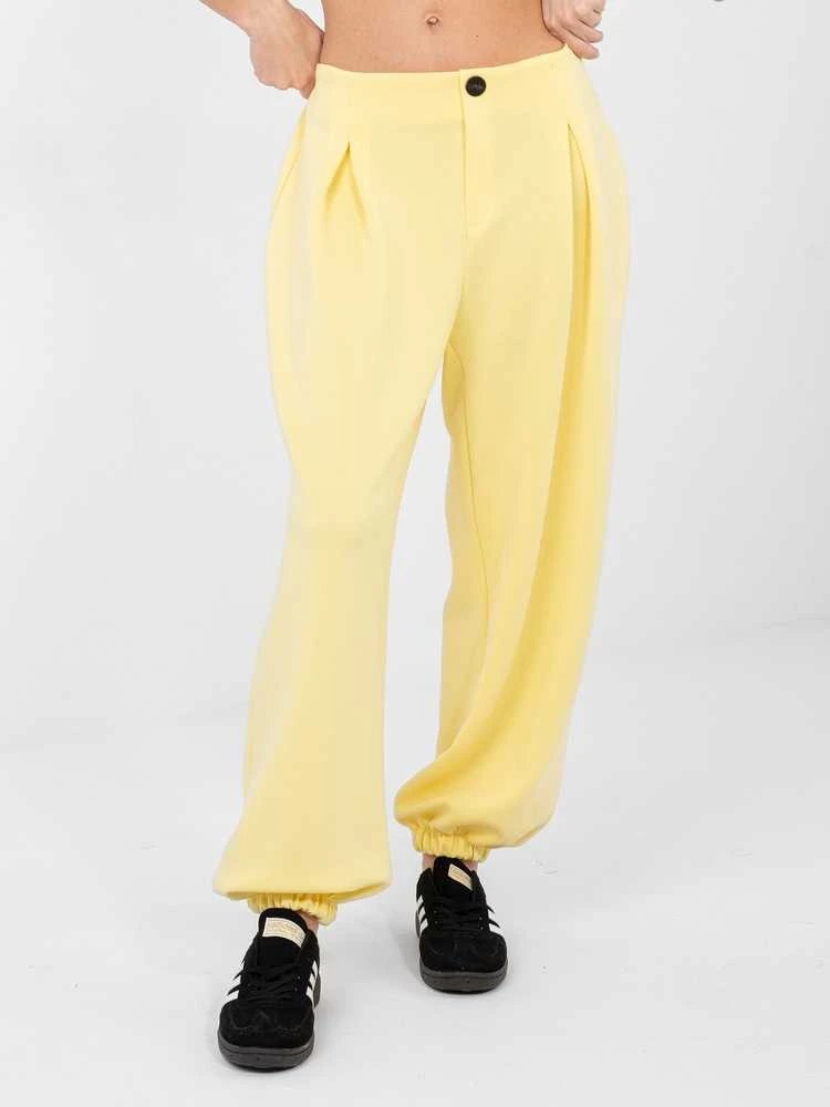 Italy Moda Kelnės-IT-SP-9995.12P-jasny geltona