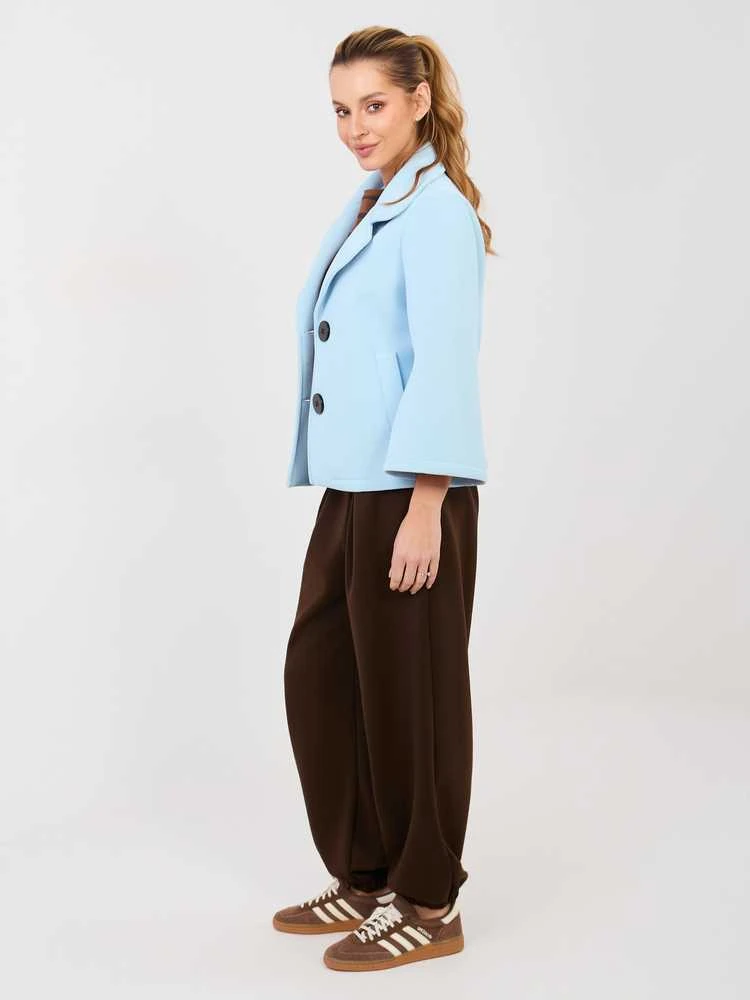 Italy Moda Kelnės-IT-SP-9995.16P-ciemny ruda