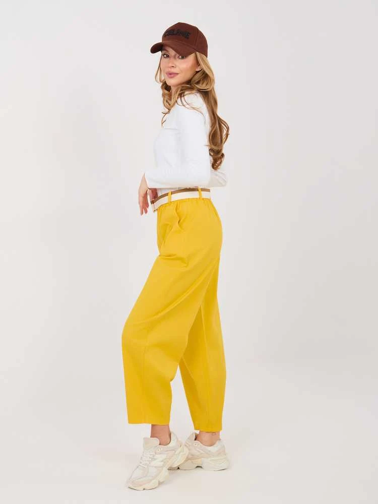 Italy Moda Kelnės-IT-SP-FL10125.80-geltona