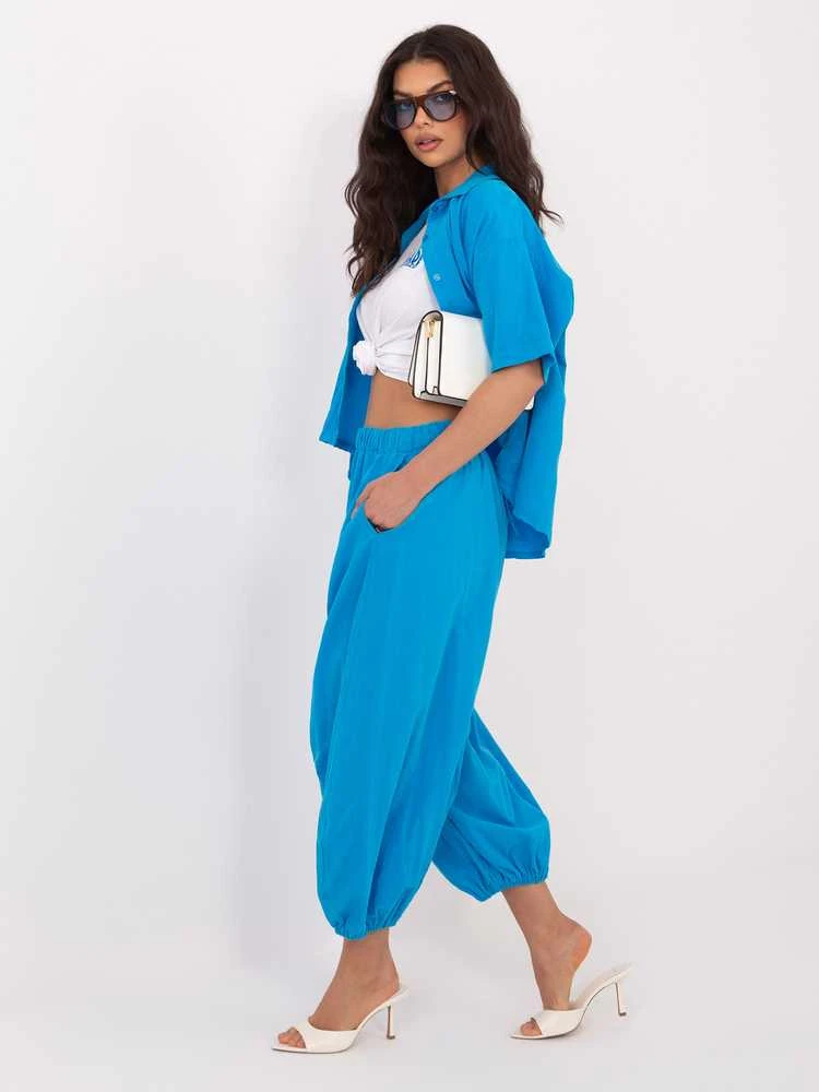 Italy Moda Kelnės-IT-SP-FL10309-1.02-mėlyna