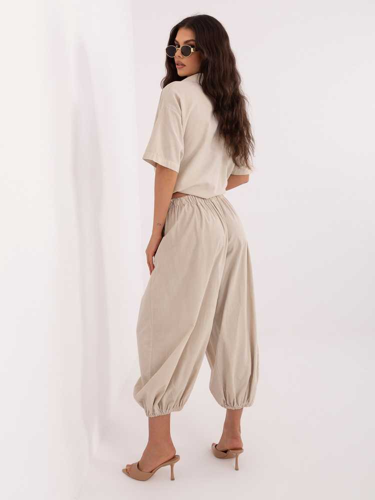 Italy Moda Kelnės-IT-SP-FL10309-1.02-smėlio spalva
