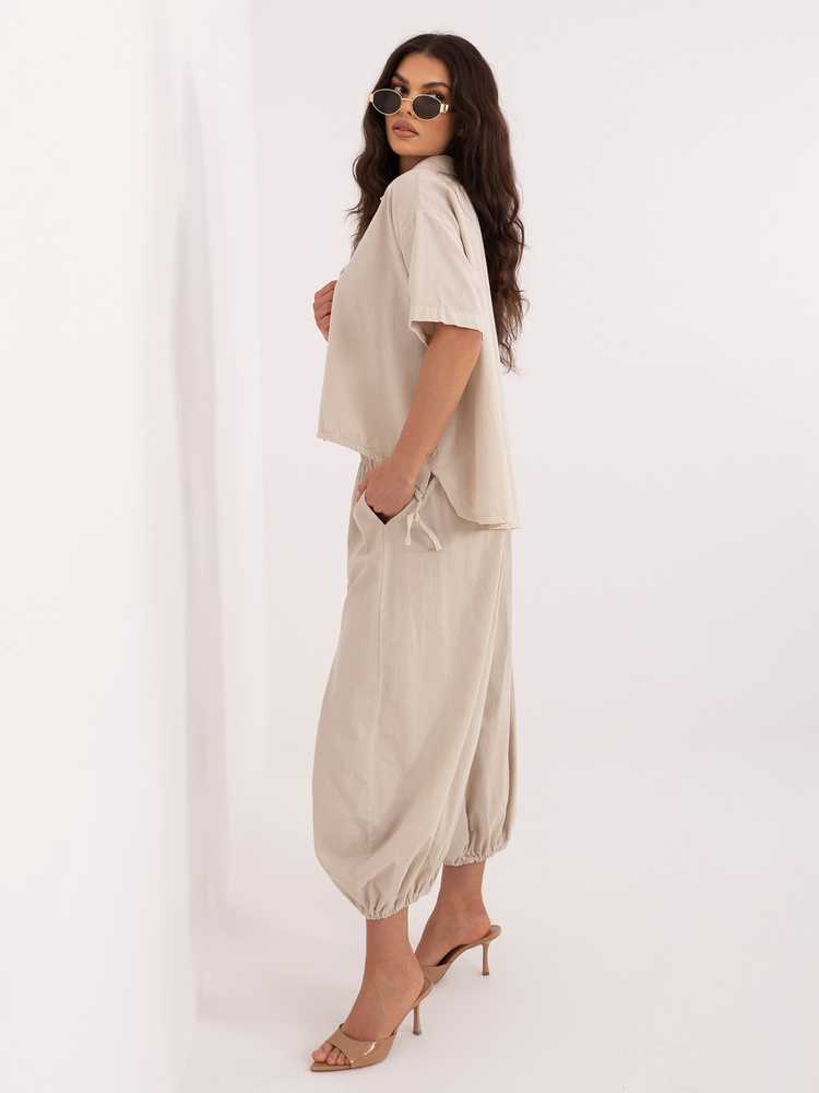 Italy Moda Kelnės-IT-SP-FL10309-1.02-smėlio spalva