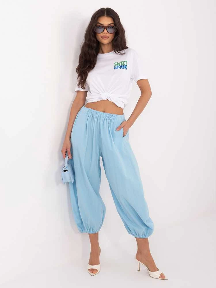 Italy Moda Kelnės-IT-SP-FL10309-1.02-šviesiai mėlyna