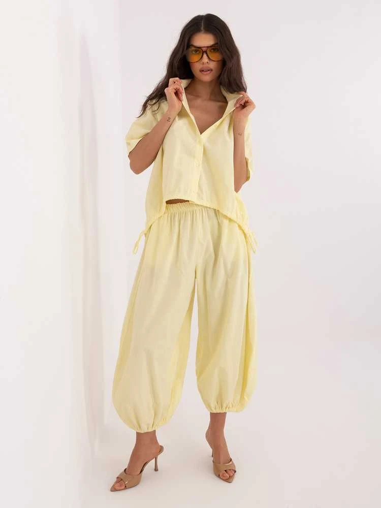 Italy Moda Kelnės-IT-SP-FL10309-1.91-jasny geltona
