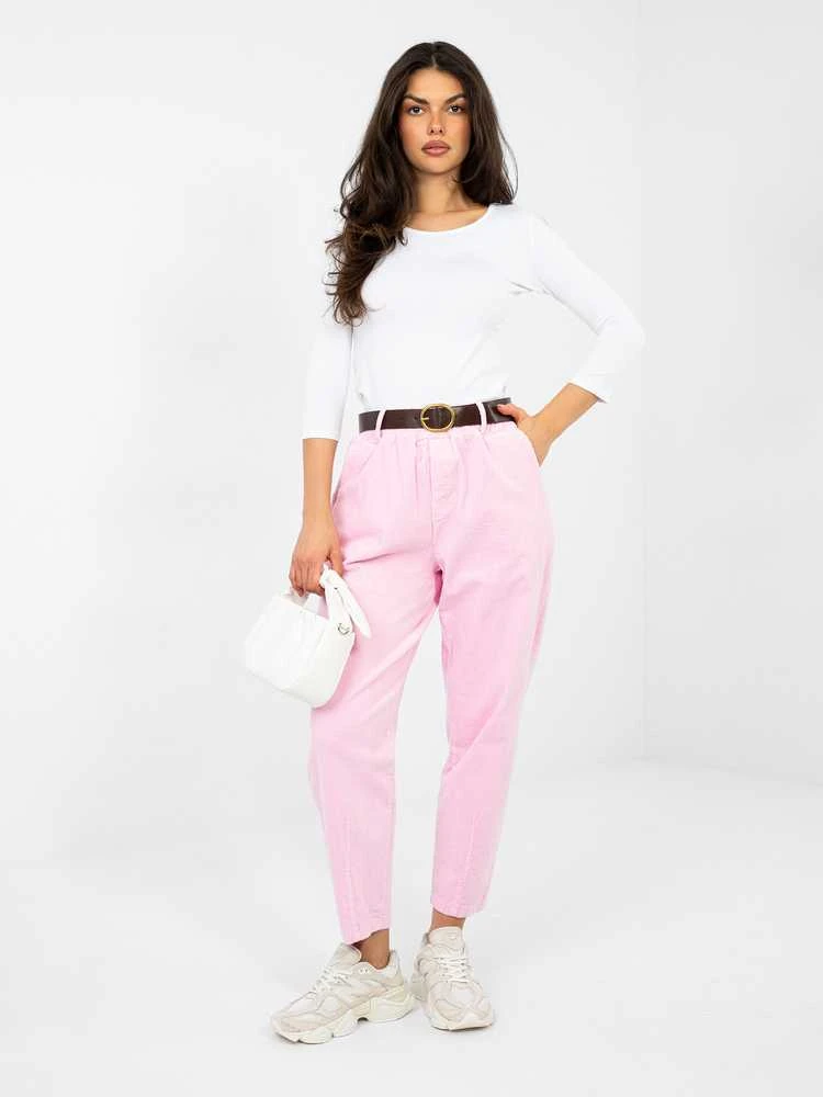 Italy Moda Kelnės-IT-SP-FL9767-1.02-jasny rožinė