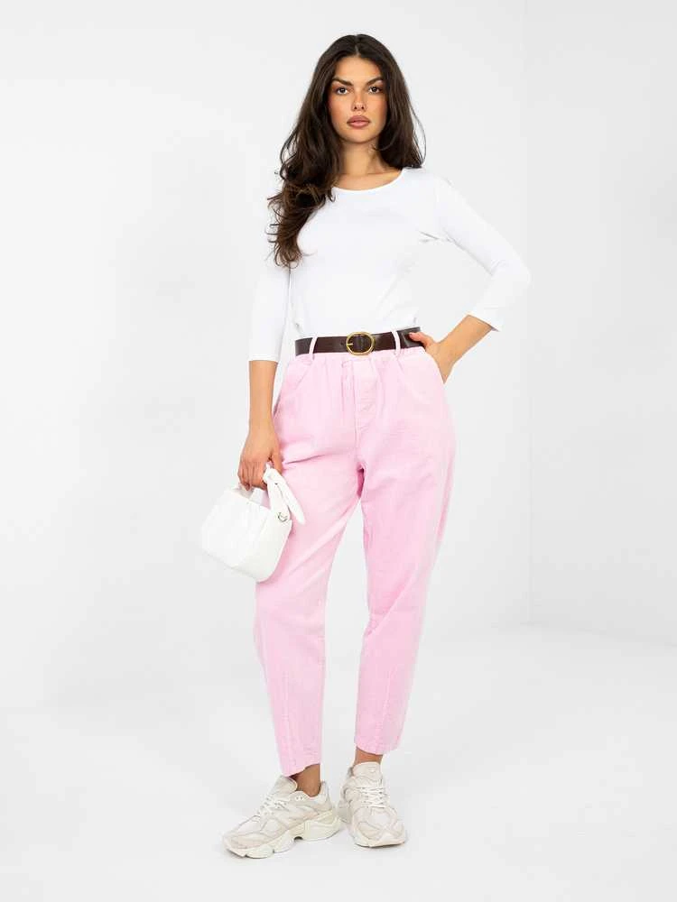 Italy Moda Kelnės-IT-SP-FL9767-1.02-jasny rožinė