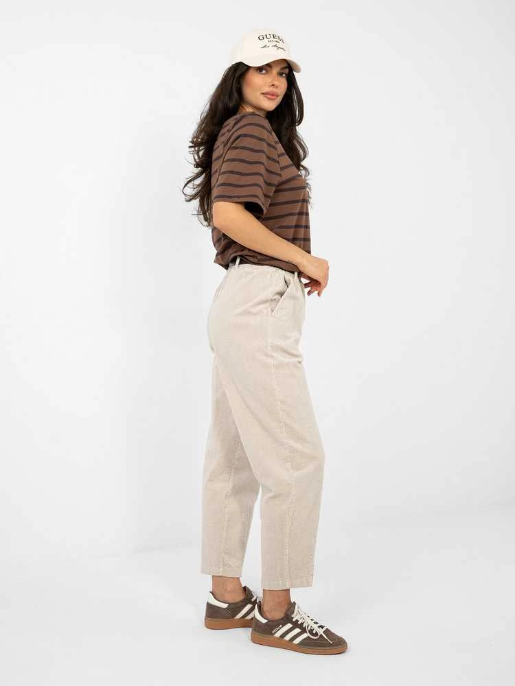 Italy Moda Kelnės-IT-SP-FL9767-1.02-smėlio spalva