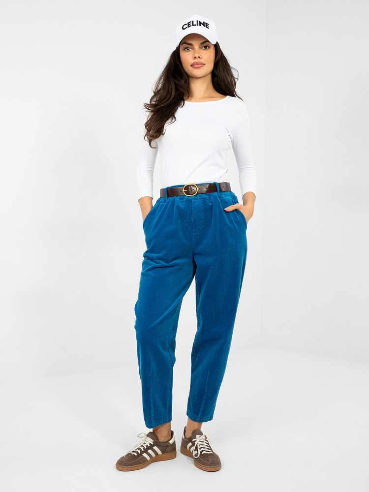 Italy Moda Kelnės-IT-SP-FL9767-1.04-ciemny mėlyna