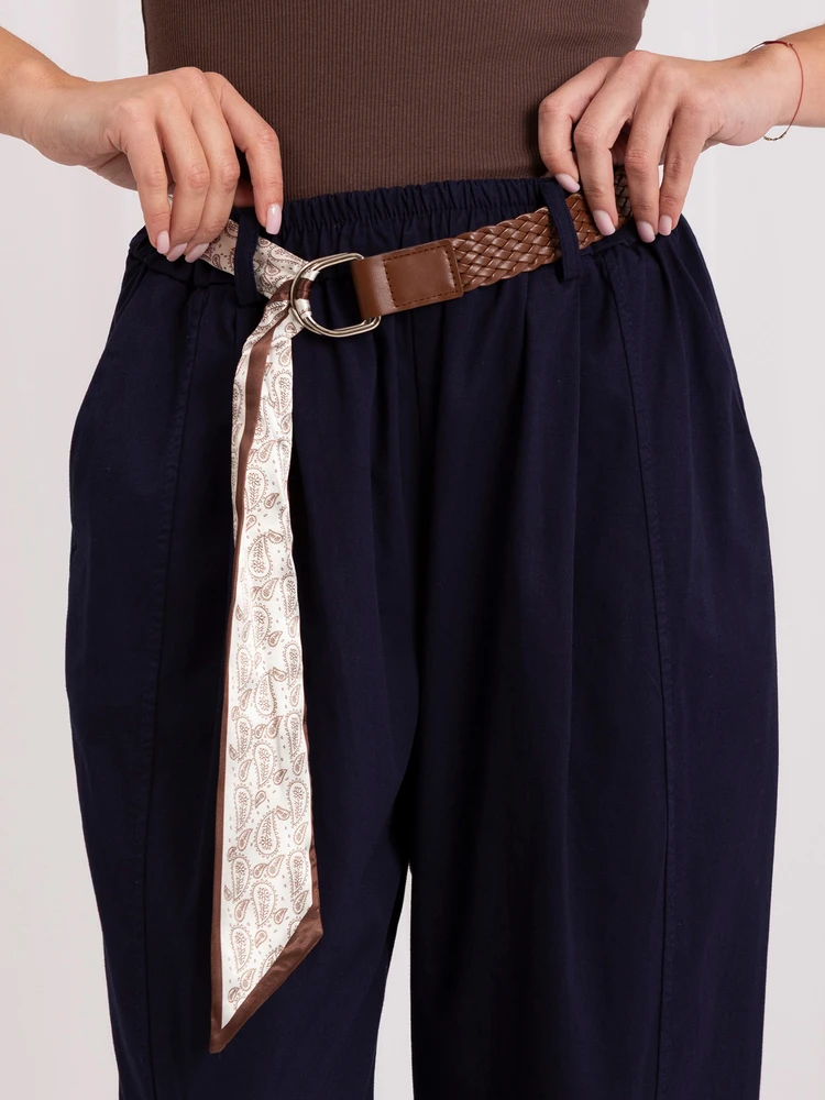 Italy Moda Kelnės-IT-SP-FL9967SPL.75-tamsiai mėlyna