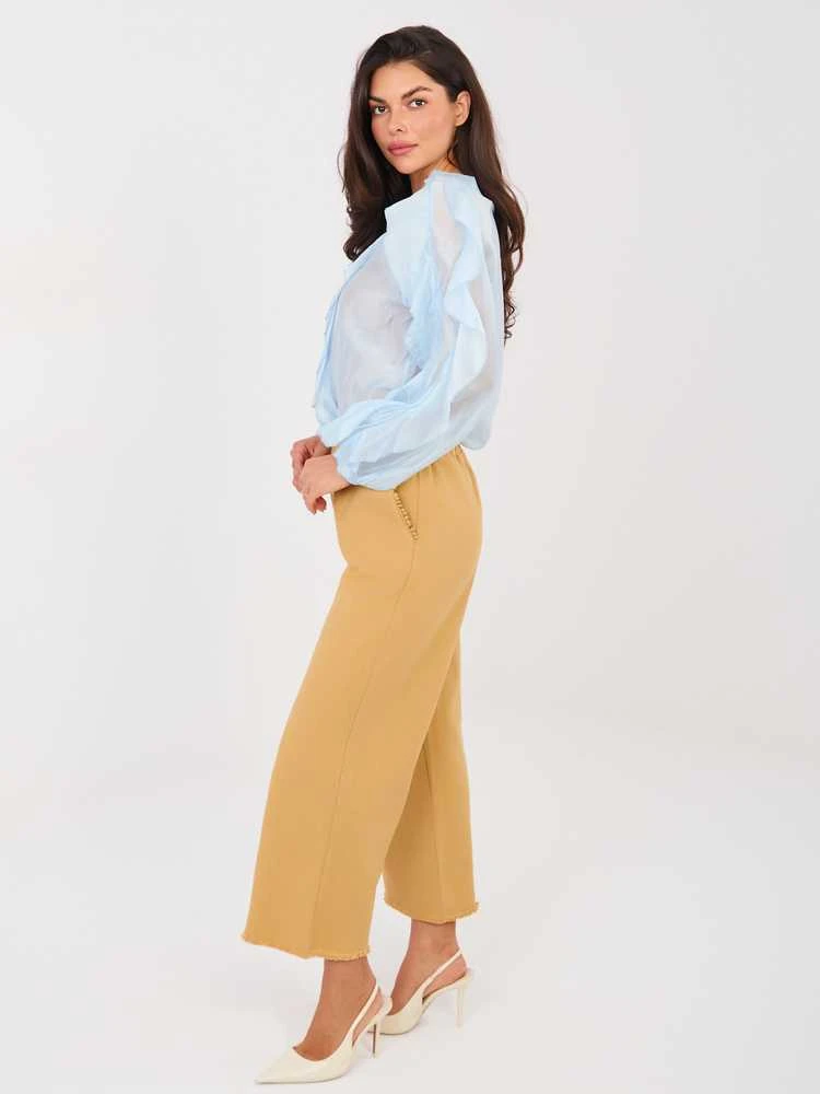 Italy Moda Kelnės-IT-SP-FL9997.76-camelowy