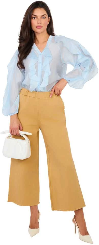 Italy Moda Kelnės-IT-SP-FL9997.76-camelowy