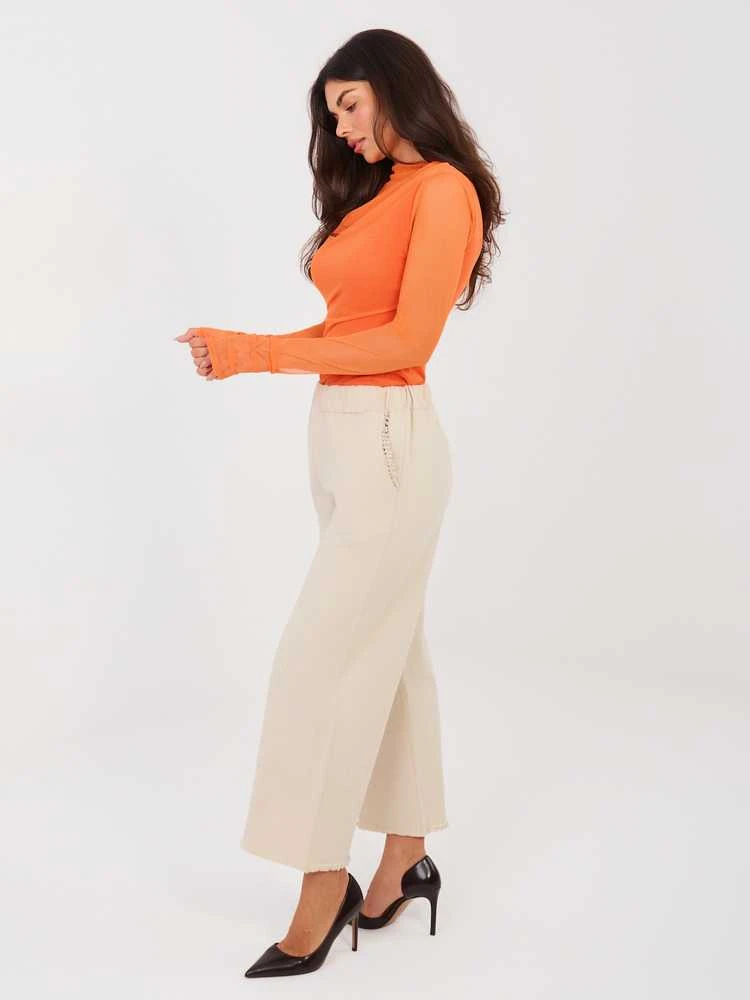 Italy Moda Kelnės-IT-SP-FL9997.76-jasny smėlio spalva