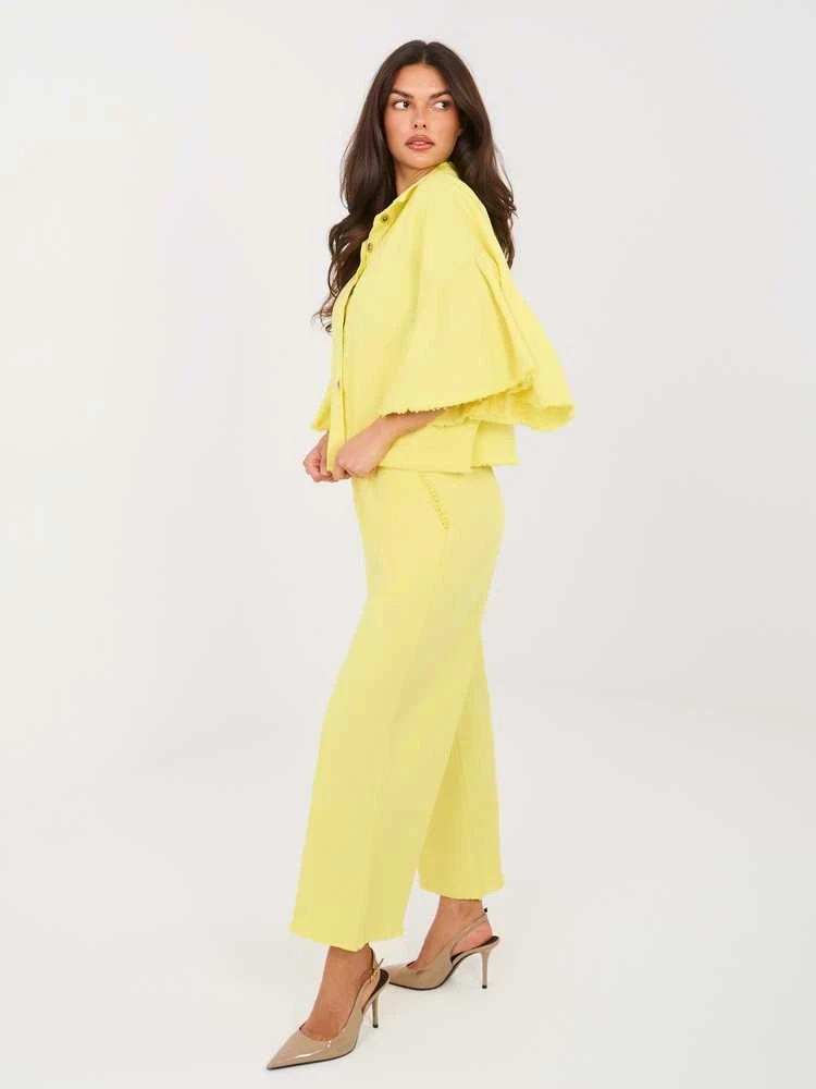 Italy Moda Kelnės-IT-SP-FL9997.76-jasny geltona