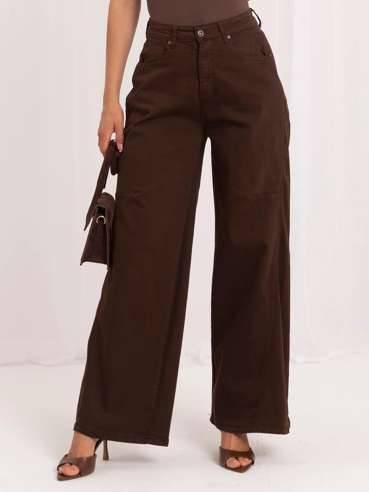 Italy Moda Kelnės jeans-IR-SP-TK512.81-ruda