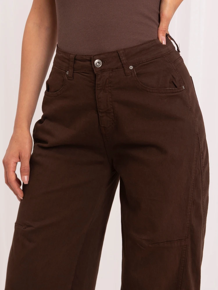 Italy Moda Kelnės jeans-IR-SP-TK512.81-ruda