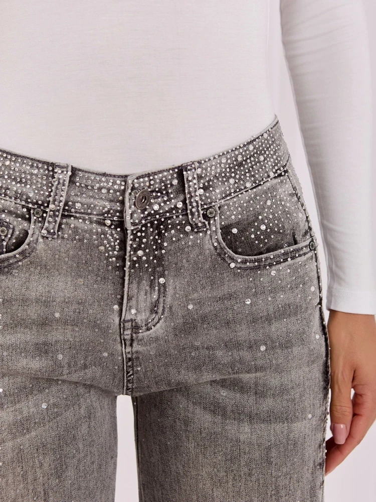 Italy Moda Kelnės jeans-IR-SP-TK519.78-pilka