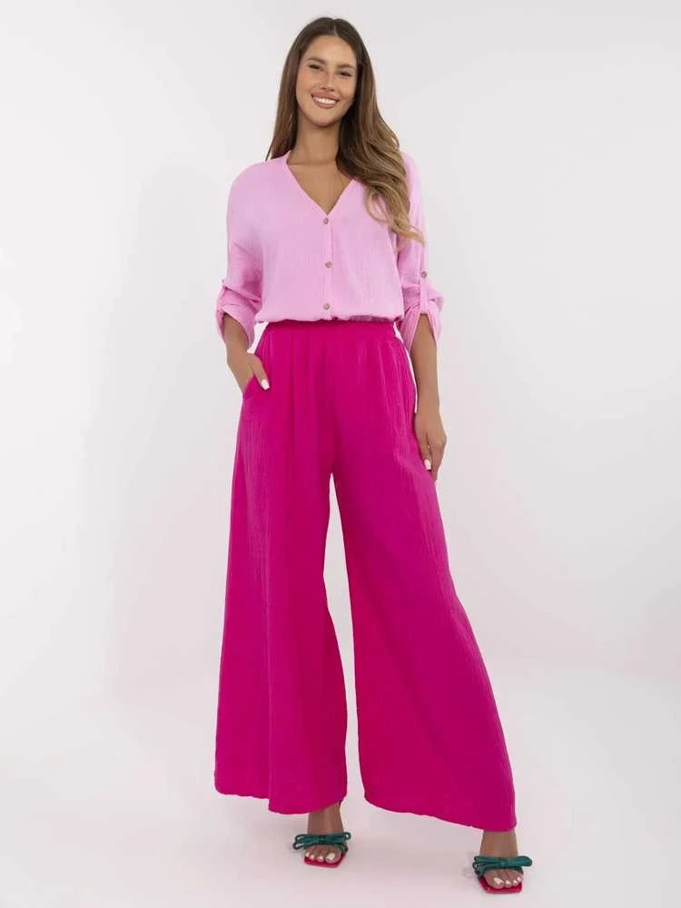 Italy Moda Kelnės-MI-SP-2563.84-fuksjowy