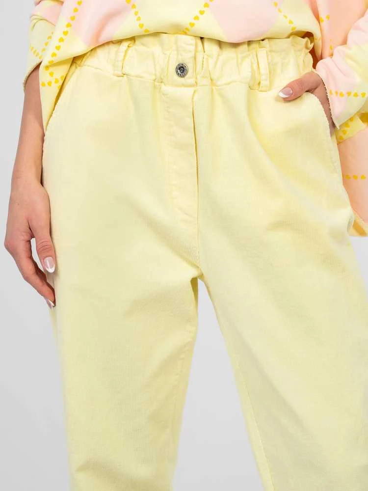 Italy Moda Kelnės-MI-SP-2689.47-jasny geltona