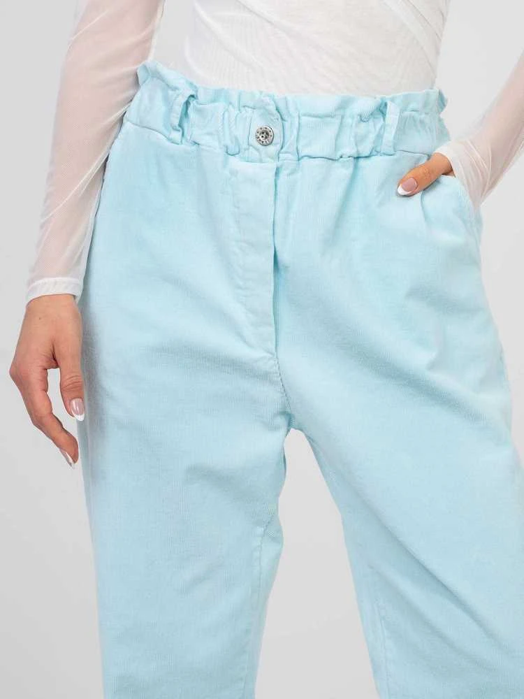 Italy Moda Kelnės-MI-SP-2689.47-šviesiai mėlyna