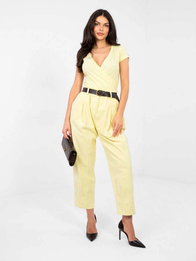 Italy Moda Kelnės-MI-SP-2690.00-jasny geltona