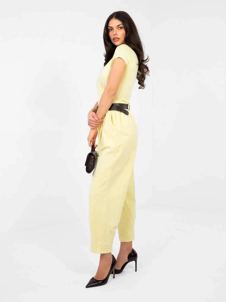 Italy Moda Kelnės-MI-SP-2690.00-jasny geltona