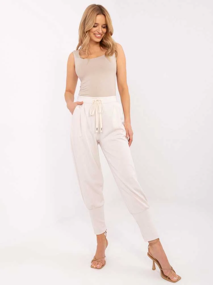 Italy Moda Kelnės-MI-SP-61700.80P-jasny smėlio spalva