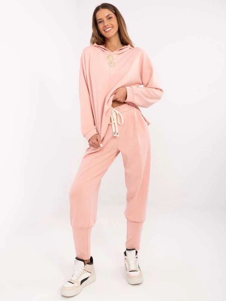 Italy Moda Kelnės-MI-SP-61700.80P-persikas