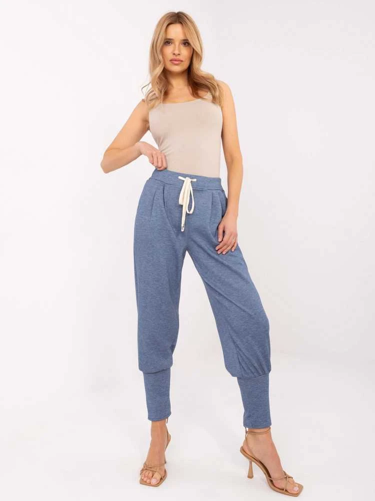 Italy Moda Kelnės-MI-SP-61700.80P-tamsiai mėlyna