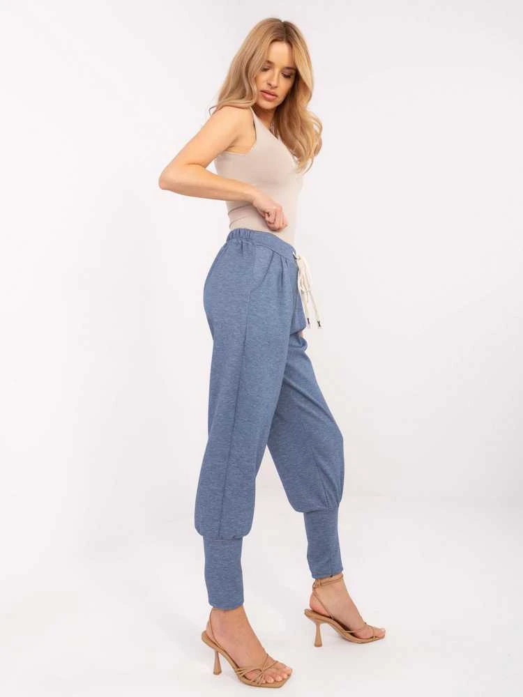 Italy Moda Kelnės-MI-SP-61700.80P-tamsiai mėlyna