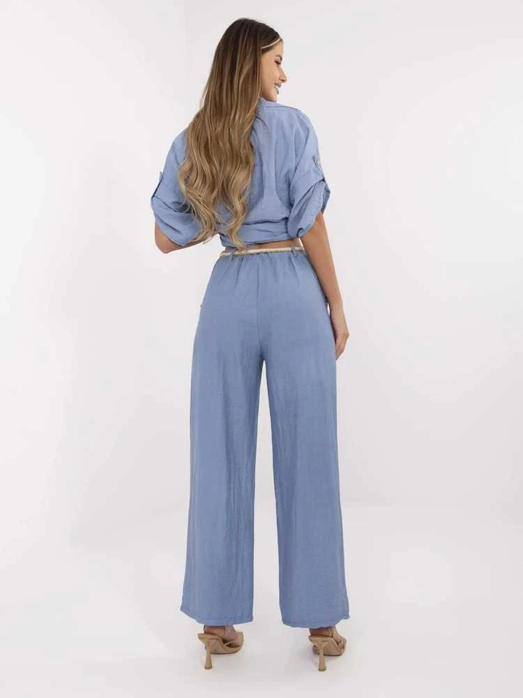 Italy Moda Kelnės-MI-SP-6560.73P-mėlyna